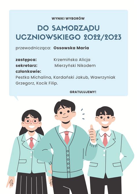 wyniki wyborów do samorządu uczniowskiego